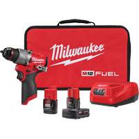 Ensemble perceuse/visseuse M12 Fuel, Lithium-ion, 12 V, Mandrin 1/2", Couple 400 lb-po Action Paper