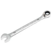 90-Tooth Reversible Ratcheting Wrench, 12 Point, 1/2", Chrome/Polished Finish Action Paper