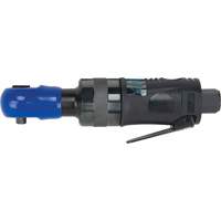 Stubby Industrial Air Ratchet Wrench, 1/4" Drive, 1/4" NPT, 3 CFM Action Paper