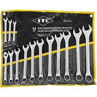 ICW-14PS Polished Wrench Set, Combination, 14 Pieces, Imperial Action Paper