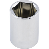 Regular Chrome Socket, 1/2", 3/8" Drive, 6 Points Action Paper