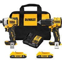Atomic Cordless & Brushless Two-Tool Combo Kit, Lithium-Ion, 20 V Action Paper