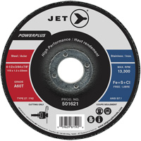 A60T PowerPlus Cut-Off Wheel, 4-1/2" x 3/64", 7/8" Arbor, Type 27, 13300 RPM Action Paper