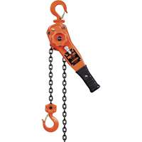 KLP Series Lever Chain Hoists, 5' Lift, 1500 lbs. (0.75 tons) Capacity, Steel Chain UAW099 | Action Paper