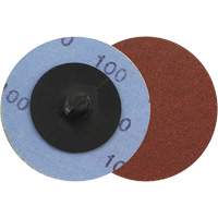 Cloth Backing  Sanding Discs for Die Grinders - Steel Application, 2" Dia., 100 Grit, Aluminum Oxide Action Paper