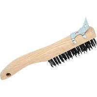 4SHWSC Brosse &agrave; r&eacute;curer manuelle, Acier au carbone, 4 x 16 rangs de fils, Longueur 10" Action Paper