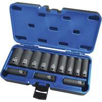 PS1238D Jeux - douilles, 12 Mcx, Chocs, Prise de 3/8", Profond Action Paper