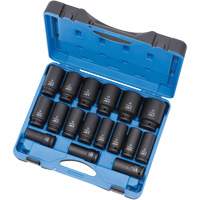 PS1734DM Socket Set, 17 Pcs, Impact, 3/4" Drive Size, Deep Action Paper