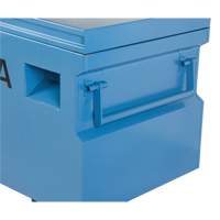 Jobsite Tool Box, 48" x 24" x 27-3/5", Steel, Blue Action Paper