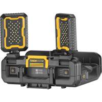 TOUGHSYSTEM<sup>®</sup> 2.0 Adjustable Work Light with Storage, 11" W x 16" D x 14" H, Black/Yellow UAX514 | Action Paper