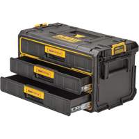 TOUGHSYSTEM<sup>®</sup> 2.0 Three-Drawer Unit, 12-3/10" W x 21-4/5" D x 12-3/5" H, Black/Yellow UAX515 | Action Paper
