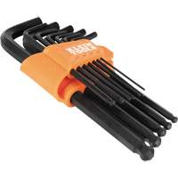 L-Style Ball-End Hex Key Wrench Set, 12 Pcs., Imperial Action Paper