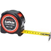 Control Series™ Yellow Clad Tape Measure, 1-3/16" x 26'/8 m, Imperial & Metric Graduations UAX563 | Action Paper