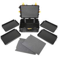 Heavy-Duty Portable Rolling Tool Case, 18-3/5" W x 24-3/5" D x 11-1/2" H, Black Action Paper