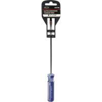 Blue Transparent Striped Slotted Screwdriver, 3/16" Tip, Round, Plastic Handle Action Paper