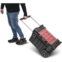 Coffre &agrave; outils roulant Arx, 23-4/5" x 16" x 15-3/5", Noir Action Paper