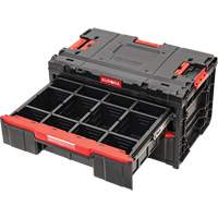 Arx&reg; 2-Drawer Toolbox, 23-1/10" x 15" x 13-2/5", Black Action Paper