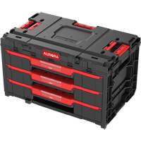 Arx&reg; 3-Drawer Toolbox, 23-1/10" x 15" x 13-2/5", Black Action Paper