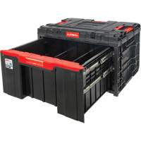 Arx&reg; Single Drawer Toolbox, 11-1/5" W x 18-3/10" D x 9-1/10" H, Black/Red Action Paper