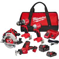 Trousse combin&eacute;e 4 outils, Lithium-ion, 18 V Action Paper