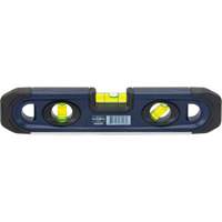 Torpedo Level, 9" L, 3 Vials, Magnetic Action Paper