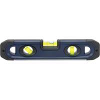 Torpedo Level, 9" L, 3 Vials, Magnetic Action Paper