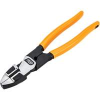PITBULL Dipped Handle Lineman's Pliers Action Paper