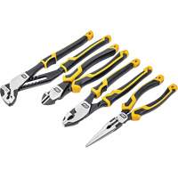 PITBULL Dual Material Mixed Plier Set, 4 Pieces Action Paper