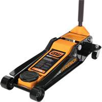Low Profile Floor Jack, 3.5 Ton(s) Capacity, 3-3/4" Lowered, 21-3/4" Raised, Manual Hydraulic Action Paper
