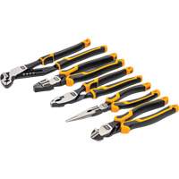PITBULL Cushion Grip Pliers Set in Foam Storage Tray, 5 Pieces Action Paper