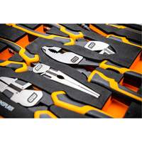PITBULL Cushion Grip Pliers Set in Foam Storage Tray, 5 Pieces Action Paper