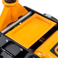 Heavy-Duty Floor Jack, 3 Ton(s) Capacity, 5-1/4" Lowered, 18-1/4" Raised, Manual Hydraulic Action Paper