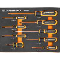 Phillips&reg; Dual Material Screwdriver Set in Foam Storage Tray, 9 Pcs. Action Paper