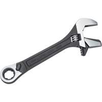 11-Piece Pass-Thru X6 Adjustable Wrench & Spline Socket Set, 13" L, 2-27/50" Max Width, Black Phosphate Action Paper