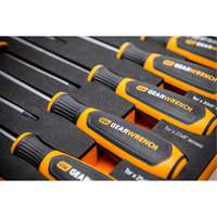 Torx&reg; Dual Material Screwdriver Set in Foam Storage Tray, 10 Pcs. Action Paper