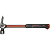 Milled-Face Framing Hammer, 28 oz., Solid Steel Handle, 16" L Action Paper