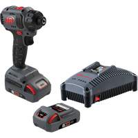 Ensemble de tournevis compact sans fil, 1/4", 37 lb-pi Couple max., 20 V, Lithium-ion Action Paper