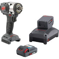 Compact Cordless Impact Wrench Kit, 20 V, 1/2" Socket Action Paper