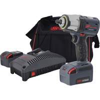 Compact High Torque Cordless Impact Wrench Kit, 20 V, 1/2" Socket Action Paper