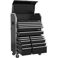 HDCC-4115 HD Series Toolbox Combo, 21-1/2" D x 44-1/5" W x 63-3/10" H, Black Action Paper