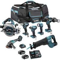 XGT Brushless 7-Tool Combo Kit, Lithium-Ion, 40 V Action Paper