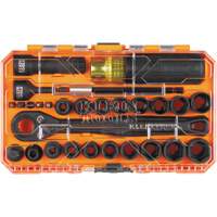 KNECT Essential Pass Through Impact Socket Set, 28 Pcs, Impact, 3/8" Drive Size Action Paper