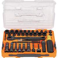 KNECT Complete Impact Pass Through & Flip Socket Set, 39 Pcs, Impact Action Paper