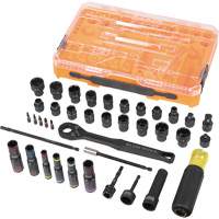 KNECT Complete Impact Pass Through & Flip Socket Set, 39 Pcs, Impact Action Paper