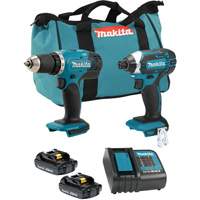 LXT 2 Tool Combo Kit, Lithium-Ion, 18 V Action Paper