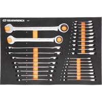 MEGAMOD Metric Mechanics Tool Set in Modular Foam Trays with Rolling Cabinet, 358 Pieces Action Paper