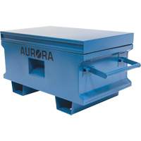 Jobsite Tool Box, 33" x 20-3/10" x 18-3/10", Steel, Blue Action Paper