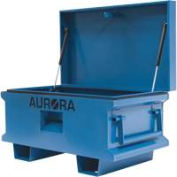 Jobsite Tool Box, 33" x 20-3/10" x 18-3/10", Steel, Blue Action Paper