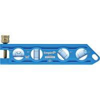 TRUE BLUE&reg; Die Cast Torpedo Level, 6" L, Aluminum, 4 Vials Action Paper