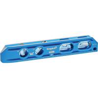 TRUE BLUE&reg; Die Cast Torpedo Level, 8" L, Aluminum, 4 Vials, Magnetic Action Paper